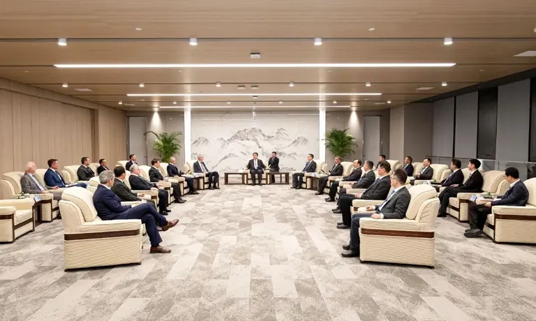 Man Shengang Meets with Management Team of Overseas Enterprises of Sinotruk Group